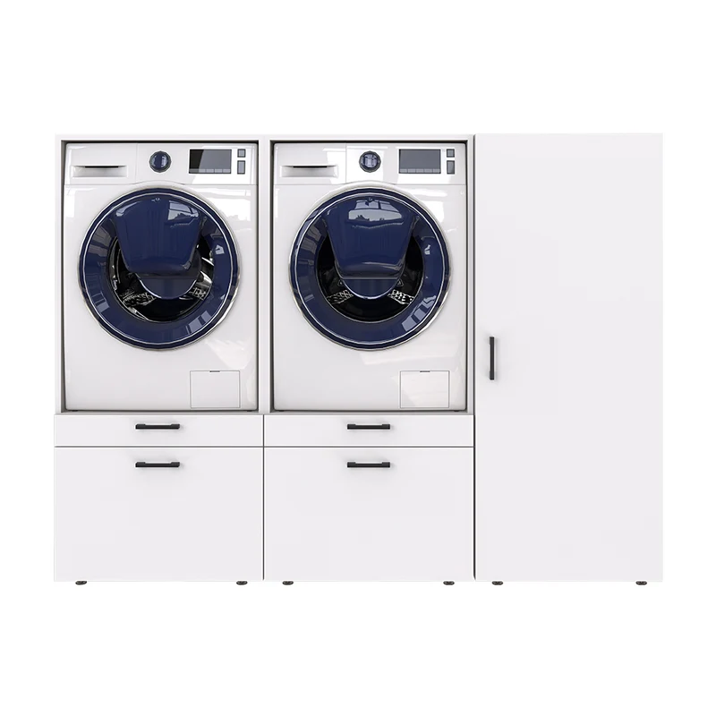 Roomart Waschmaschinenschrank SERIE 2, 194 cm, mit 2 Ausziehbrettern, in 2 Farben