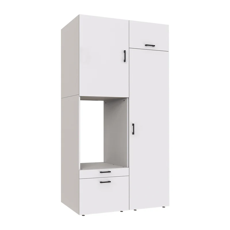 Roomart Waschmaschinenschrank SERIE 2, 127 cm, mit Hochschrank und Ausziehbrett, in 3 Farben