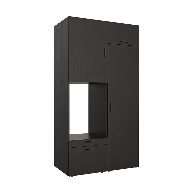 Roomart Waschmaschinenschrank SERIE 2, 127 cm, mit Hochschrank und Ausziehbrett, in 3 Farben