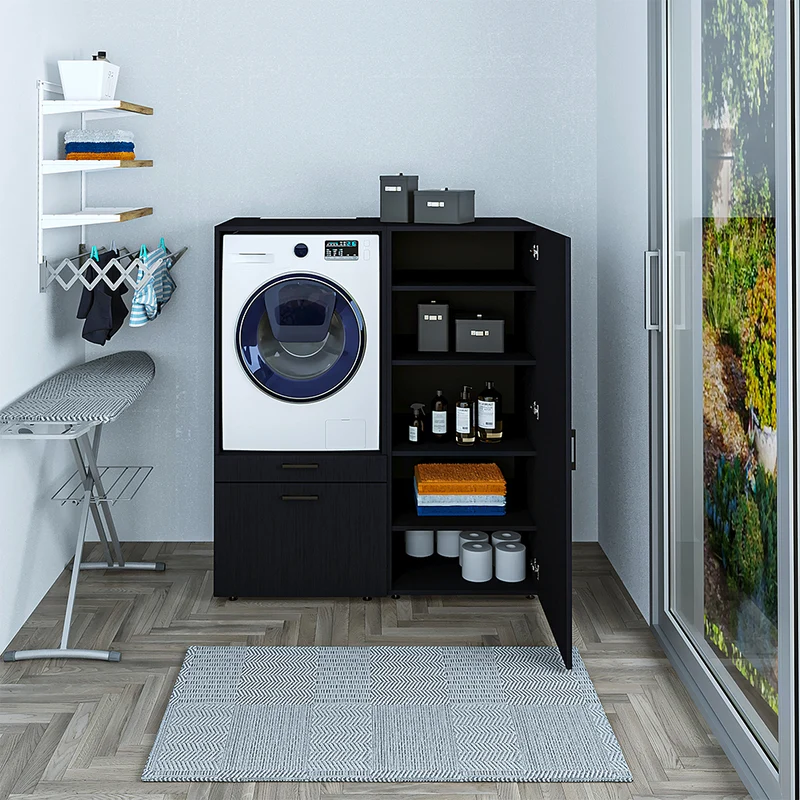 Roomart Waschmaschinenschrank SERIE 2, 127 cm, mit Mehrzweckschrank, in 2 Farben