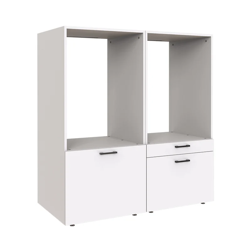 Roomart Waschmaschinenschrank SERIE 2, 134 cm, Doppelschrank für zwei Geräte, in 2 Farben