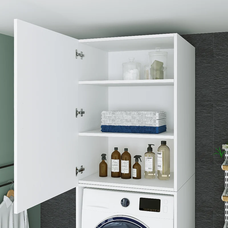Roomart Waschmaschinenschrank SERIE 2, 67 cm, mit Ausziehbrett und Aufsatz, in 3 Farben