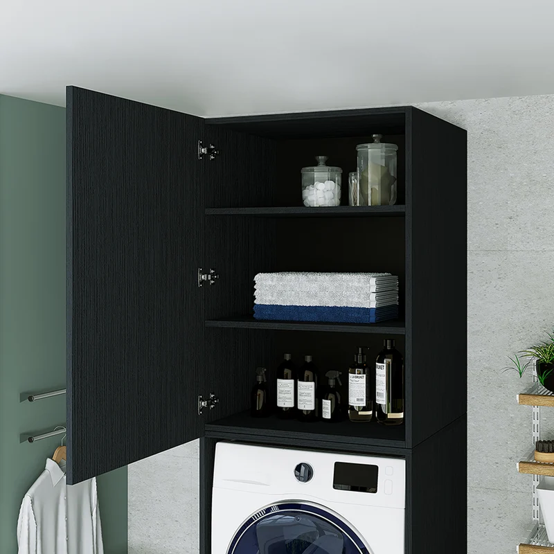 Roomart Waschmaschinenschrank SERIE 2, 67 cm, mit Ausziehbrett und Aufsatz, in 3 Farben