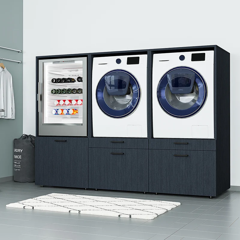 Roomart Waschmaschinenschrank SERIE 2, 201 cm, für 3 Geräte, 145 cm hoch