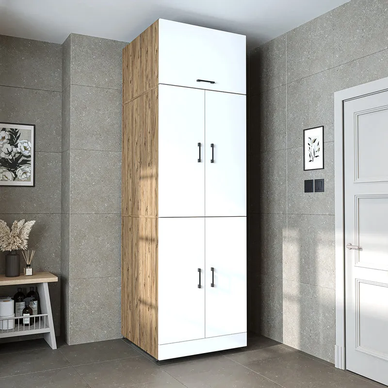 Roomart Waschmaschinenschrank DORA-II, 70 cm, für Waschmaschine und Trockner, in 5 Farben