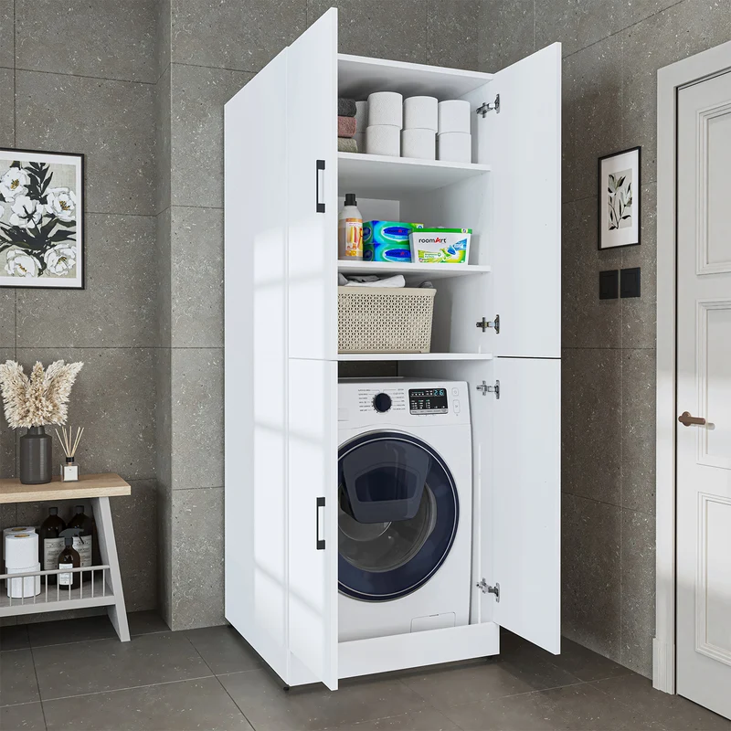 Roomart Waschmaschinenschrank DORA-II, 70 cm, für Waschmaschine und Trockner, in 5 Farben