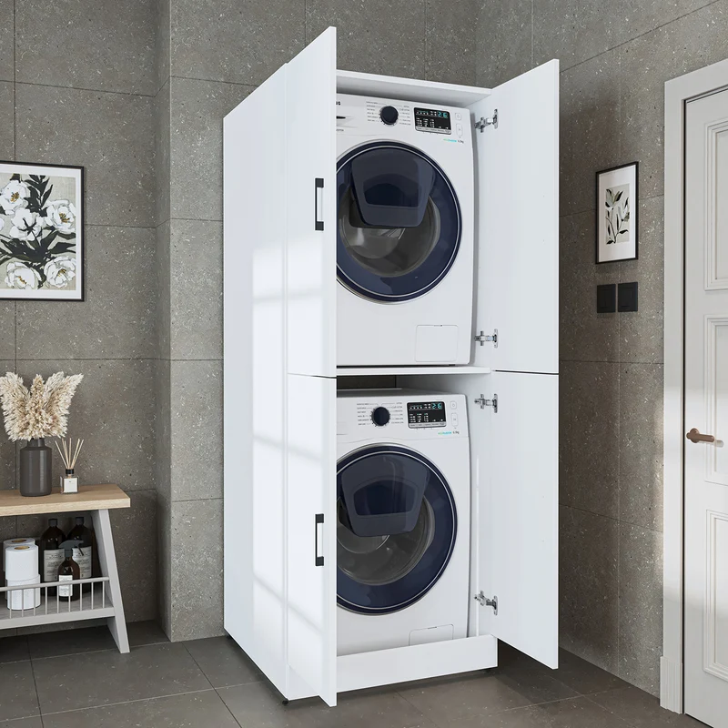 Roomart Waschmaschinenschrank DORA-II, 70 cm, für Waschmaschine und Trockner, in 5 Farben