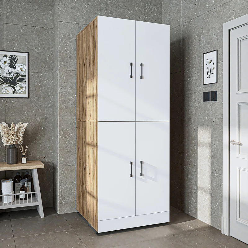 Roomart Waschmaschinenschrank DORA-II, 70 cm, für Waschmaschine und Trockner, in 5 Farben