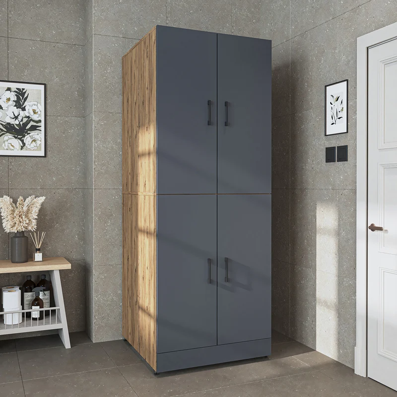 Roomart Waschmaschinenschrank DORA-II, 70 cm, für Waschmaschine und Trockner, in 5 Farben