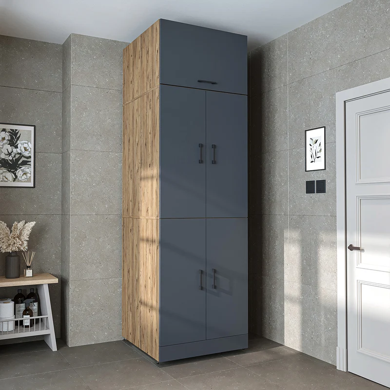 Roomart Waschmaschinenschrank DORA-II, 70 cm, für Waschmaschine und Trockner, in 5 Farben