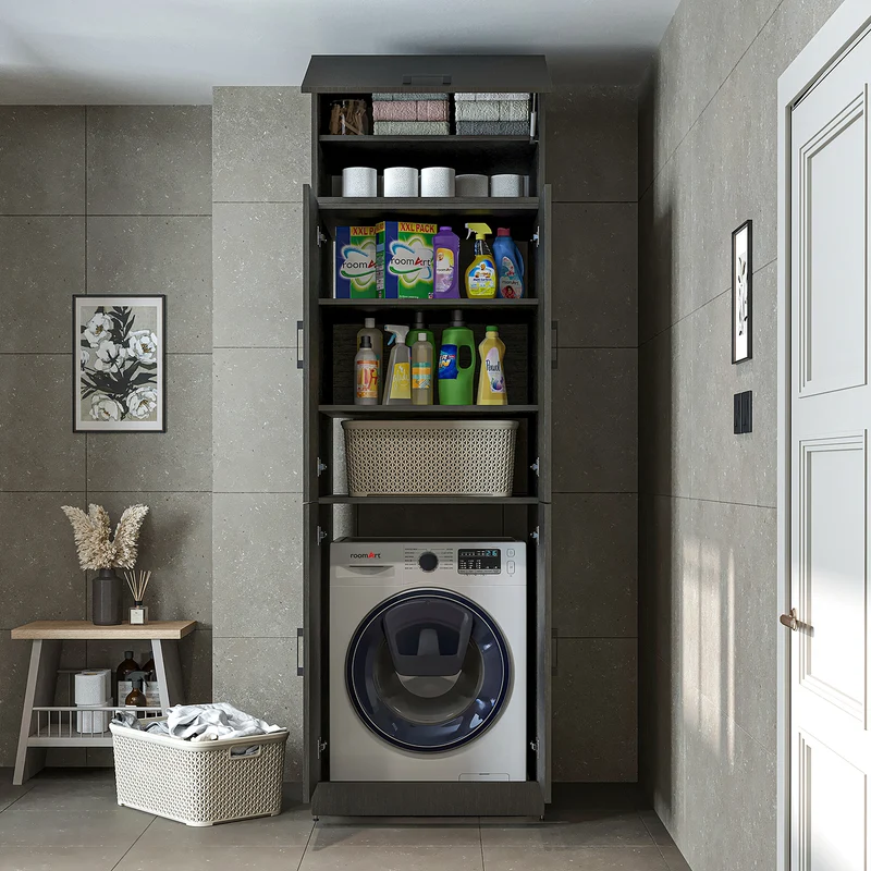 Roomart Waschmaschinenschrank DORA-II, 70 cm, für Waschmaschine und Trockner, in 5 Farben