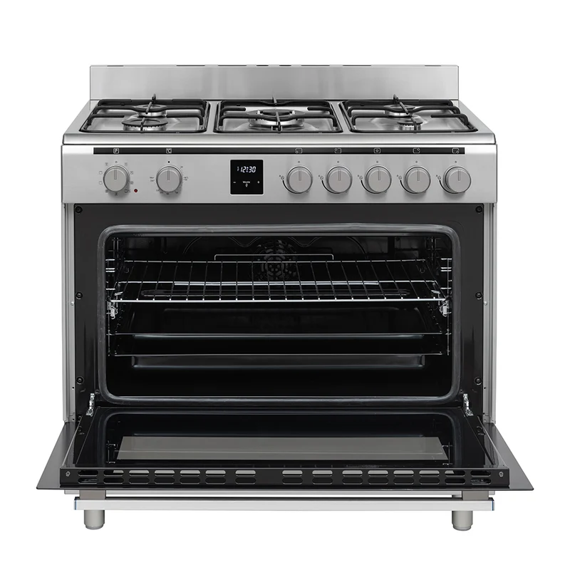 Daewoo F96CGDTH19INM-DE 90x60cm Freestanding Standard Combined Oven, Inox