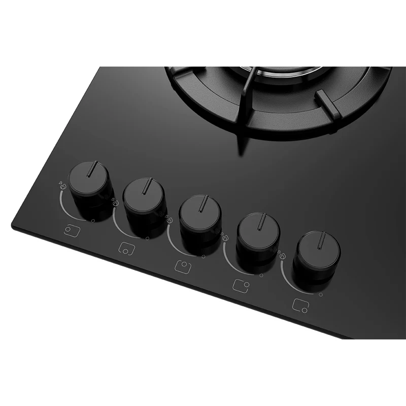 Daewoo BH9GKF51BNH-FR Built-In 90cm Gas on Glass Hob, Knob Control