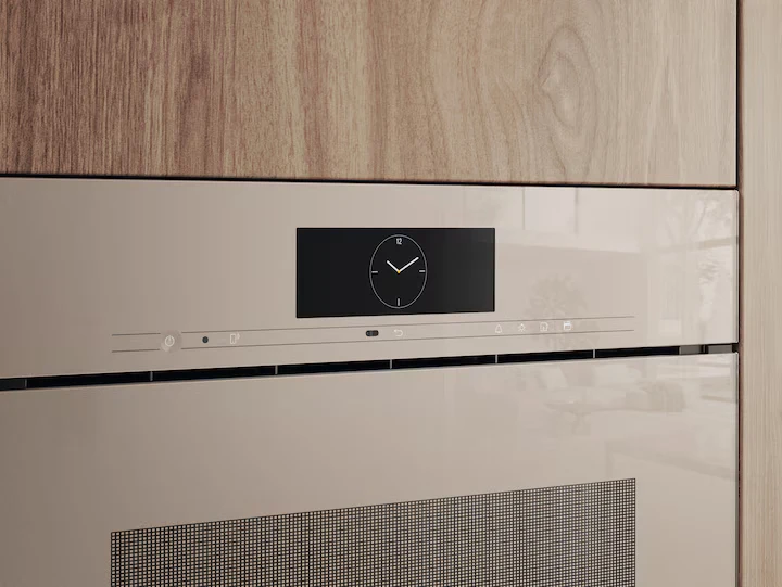 Horno a vapor combinado sin tirador con toma de agua y desagüe