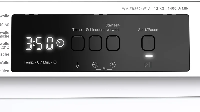 DAEWOO WM-FB2694W1A-DE Freestanding Washing Machine 12 kg 1400 RPM A Class with TwinJet