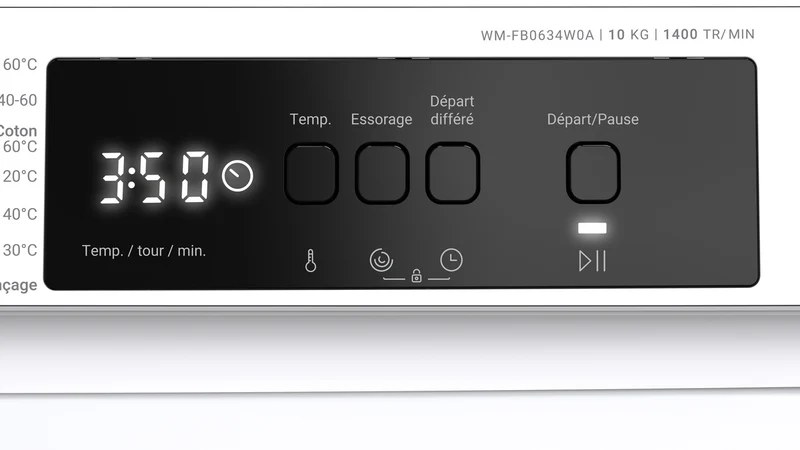 DAEWOO WM-FB0634W0A-FR Freestanding Washing Machine 10 kg 1400 RPM A Class with Digital Drive Inverter