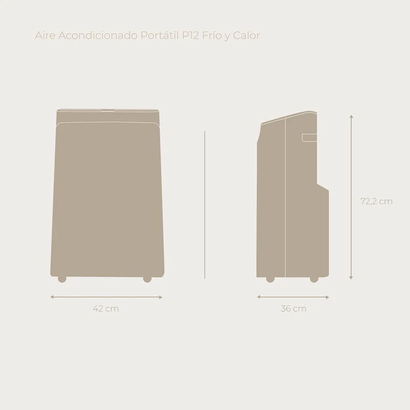 Aire Acondicionado Portatil CLIMA P12 Frío y Calor Reacondicionado Clase A