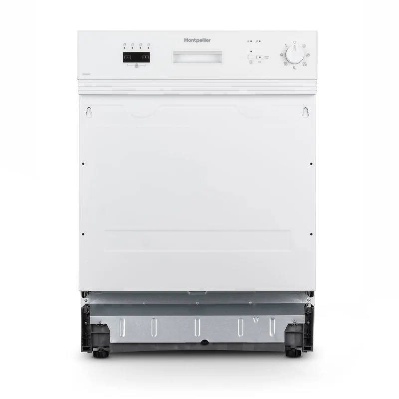 Montpellier MDI655W Full Size 60cm Drawline/Semi Integrated Dishwasher in White