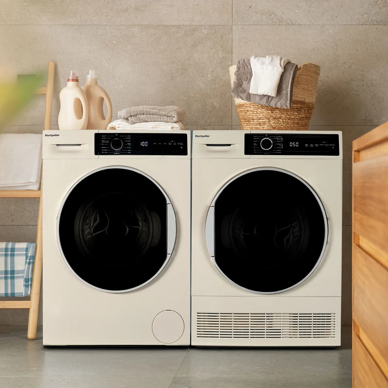 Montpellier MWM814BLC 8Kg Washing Machine in Cream