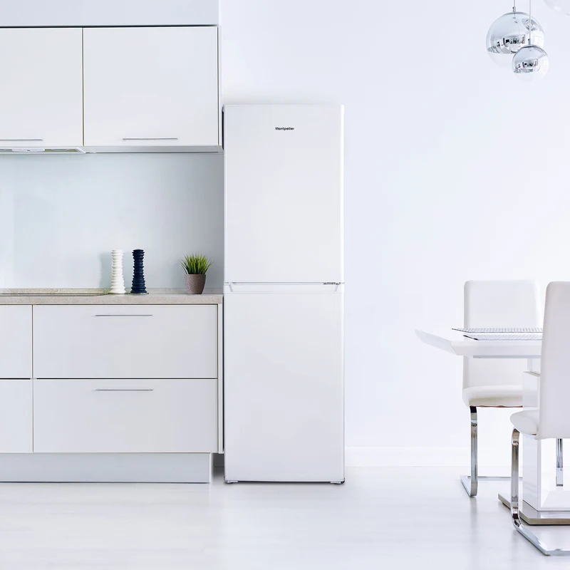 Montpellier MS175EW Fridge Freezer in White