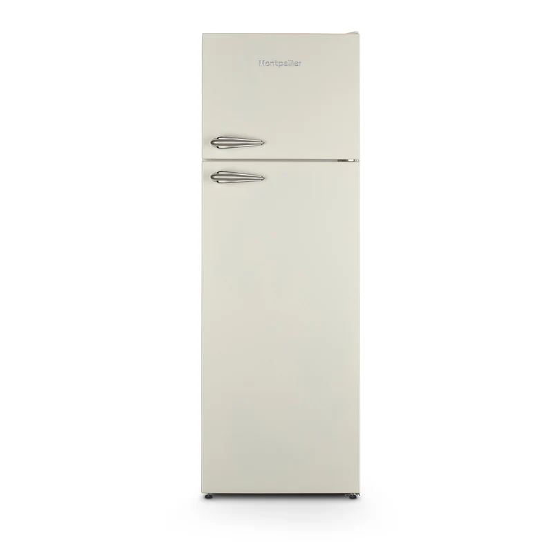 Montpellier MAB346EC Retro Top Mount Fridge Freezer in Cream
