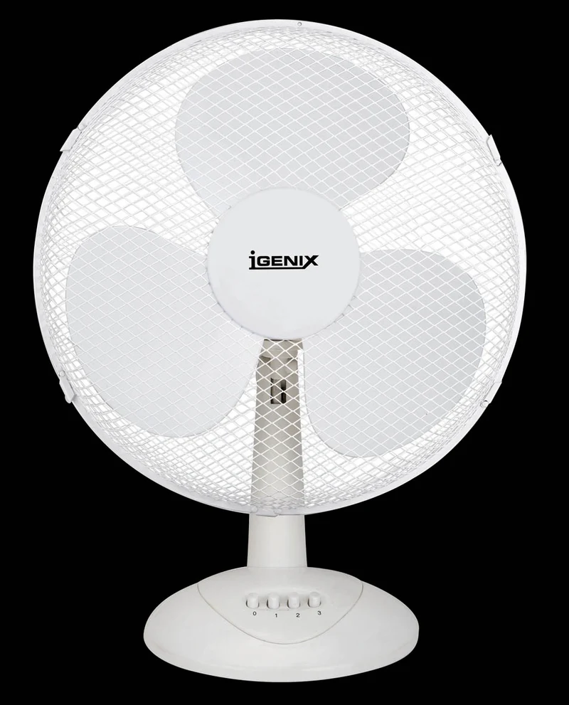 12 Inch Desk Fan White