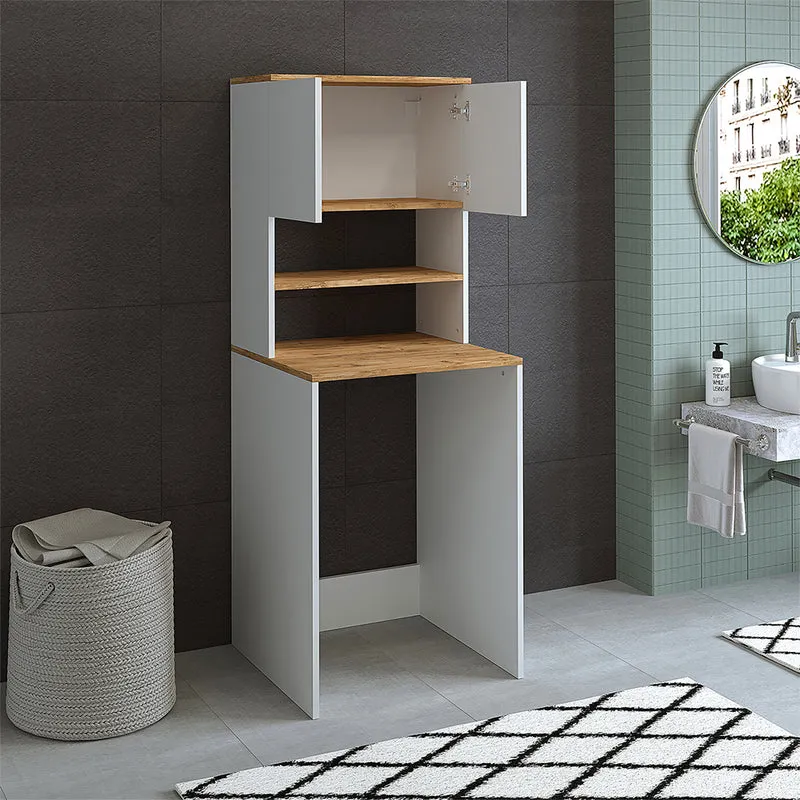 Roomart Waschmaschinenschrank ATLANTIC-III, 65 cm, Überbauschrank mit Oberschrank, in 4 Farben