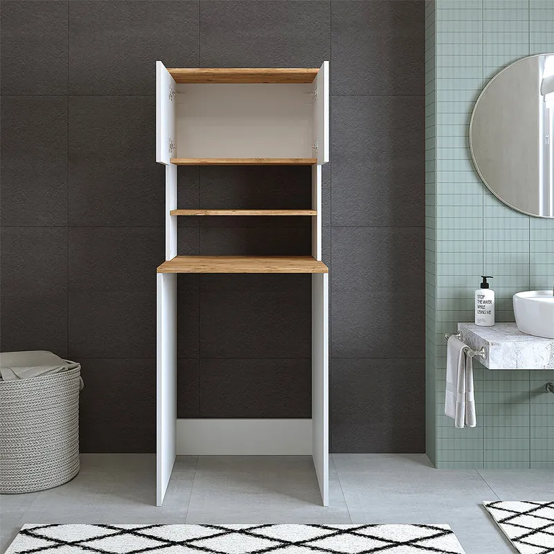 Roomart Waschmaschinenschrank ATLANTIC-III, 65 cm, Überbauschrank mit Oberschrank, in 4 Farben