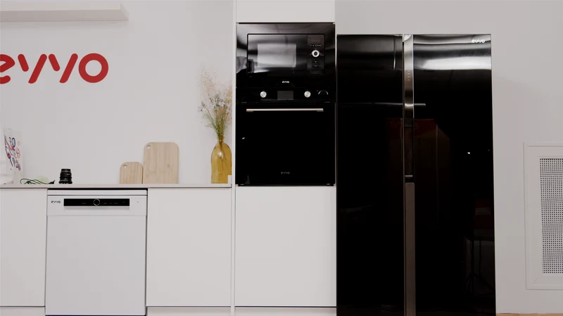 Frigorífico Americano EVVO F90B Glass Reacondicionado Clase A