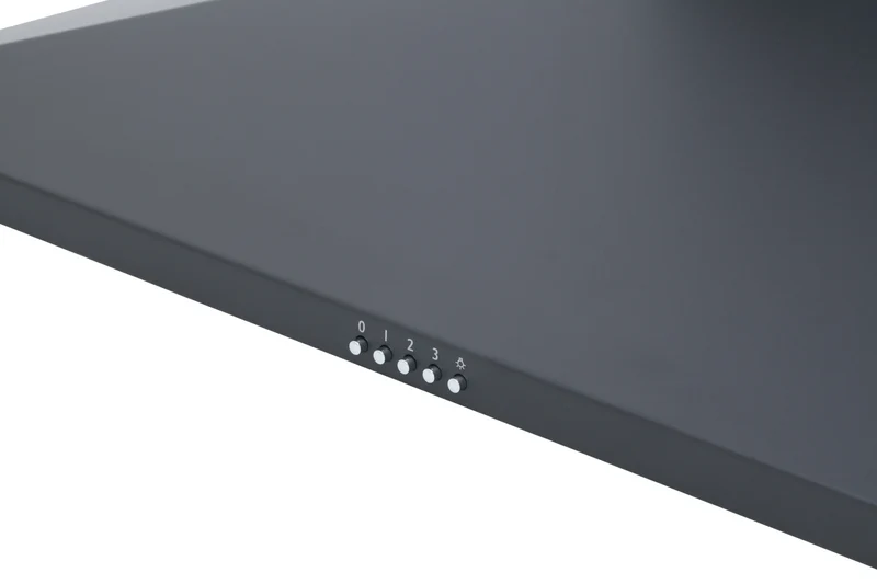 Montpellier MH1000BK 100cm Black Chimney Hood