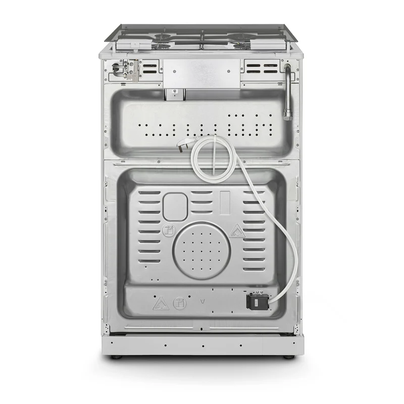 Montpellier MDOG60LW 60cm Gas Double Oven With lid White - LPG Jets Included