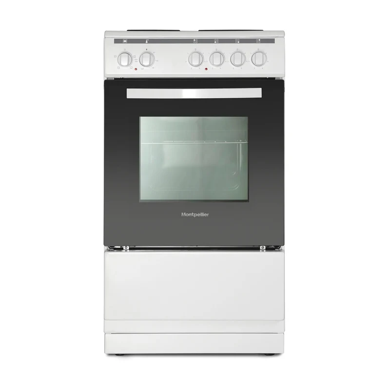 Montpellier MSE46W 50cm Electric Cooker in White