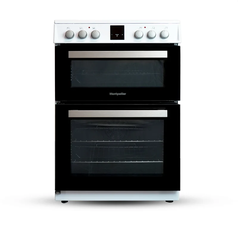 Montpellier MDOI60FW 60cm Induction Double Cooker in White