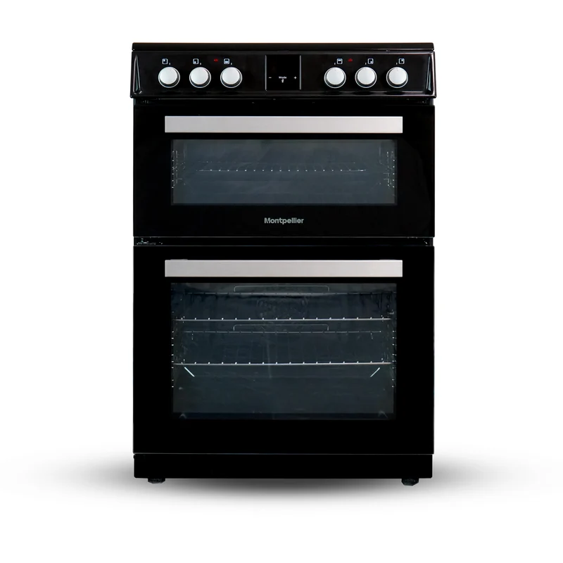 Montpellier MDOI60FK 60cm Induction Double Cooker in Black