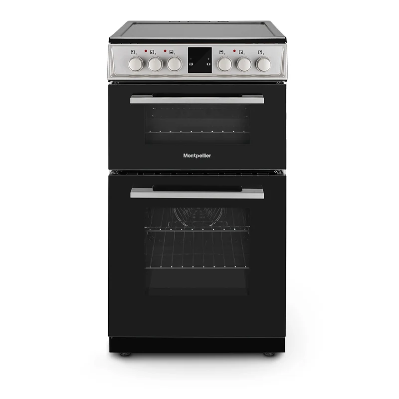 Montpellier MDOC50FS 50cm Ceramic Double Oven Silver