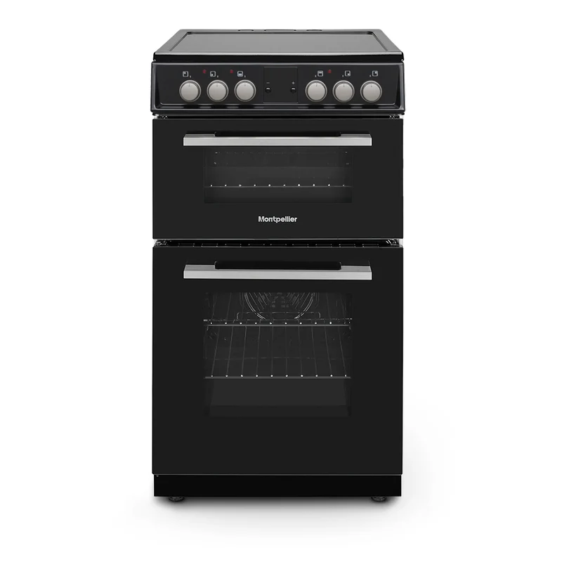 Montpellier MDOC50FK 50cm Ceramic Double Oven Black