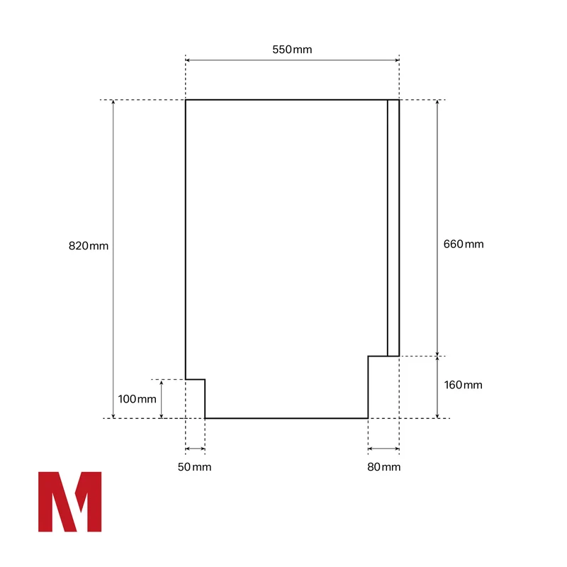 Montpellier MDWBID4553 Slimline 45cm Integrated Dishwasher