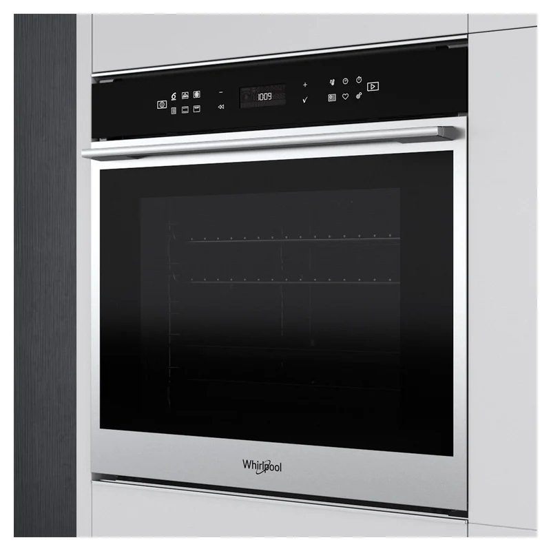 Whirlpool W7OM44S1P 73l Built-In Electric Pyrolytic Single Oven - Stainless Steel