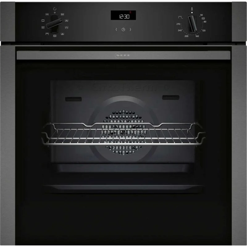NEFF N 50 B1ACE4AG3B Built-In Single Oven - Graphite Grey