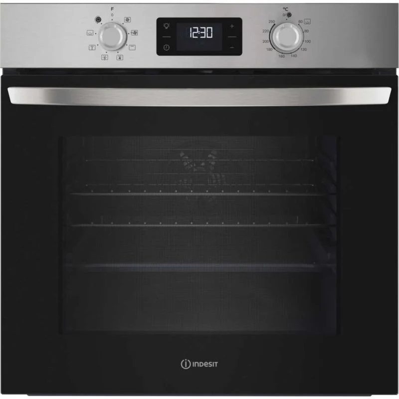 Indesit IO 253 X UK Turn&Go Single Fan Oven - Stainless Steel