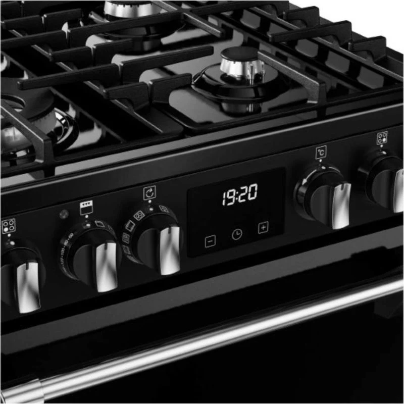 Stoves Richmond Deluxe 60DF 60cm Dual Fuel Double Oven Cooker - DXMRARICH60DFBLK