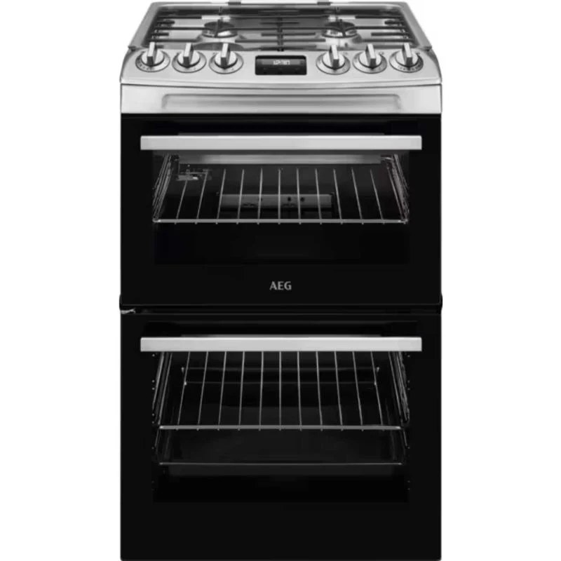 AEG 55cm Gas Double Oven Cooker - CGX1130ACM
