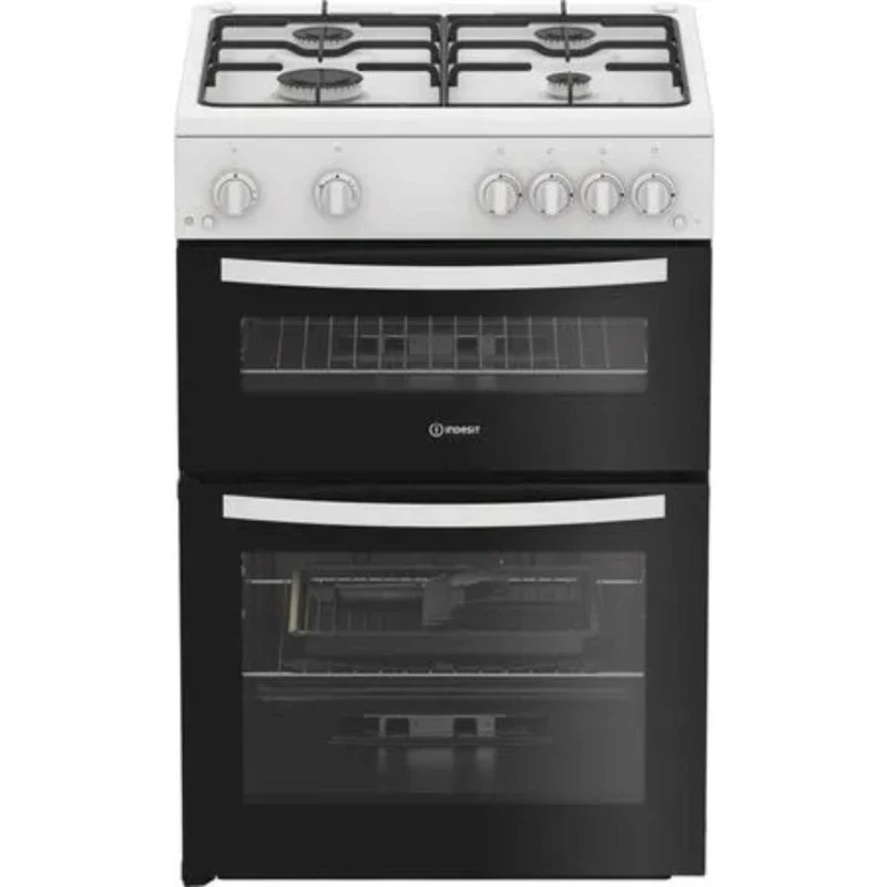 Indesit 60cm Gas Single Oven Cooker - IDG6GW