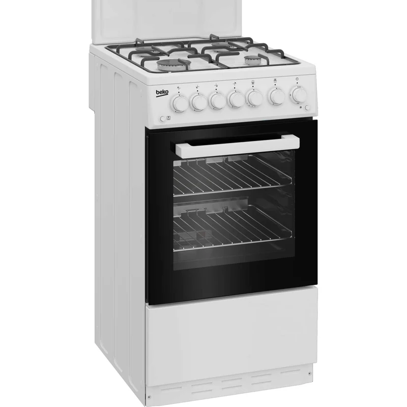 Beko 50cm Gas Single Oven Cooker - KA52NEW