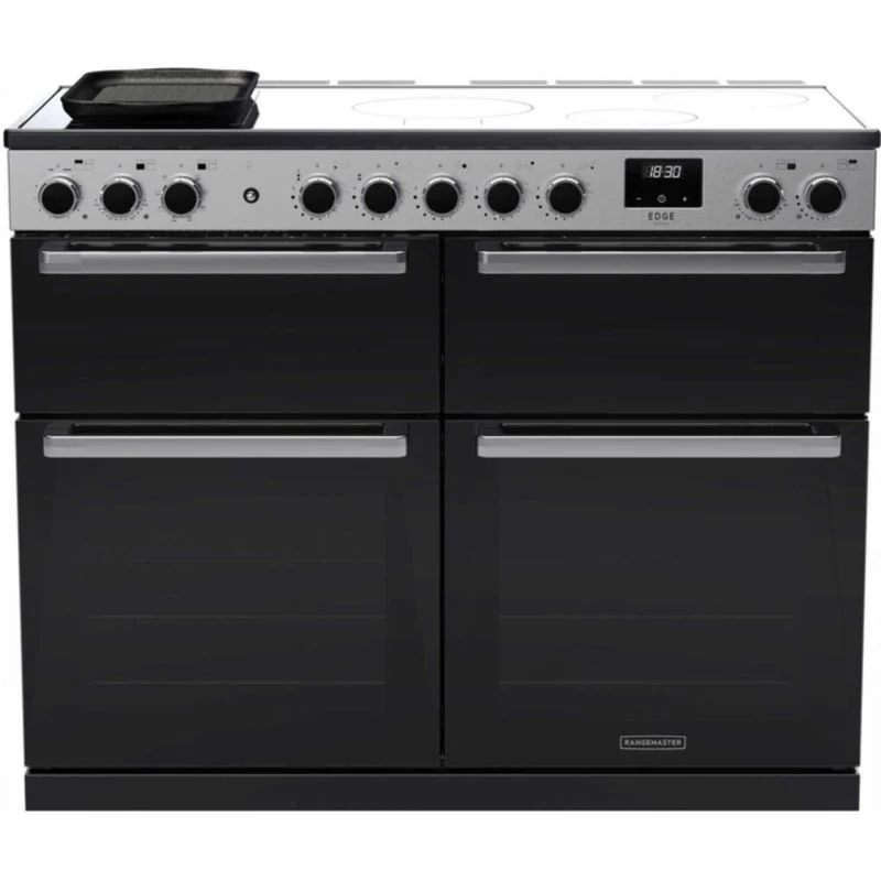 Rangemaster Edge Deluxe 110 110cm Electric Range Cooker - EDDLB110EIGBLK/CM1