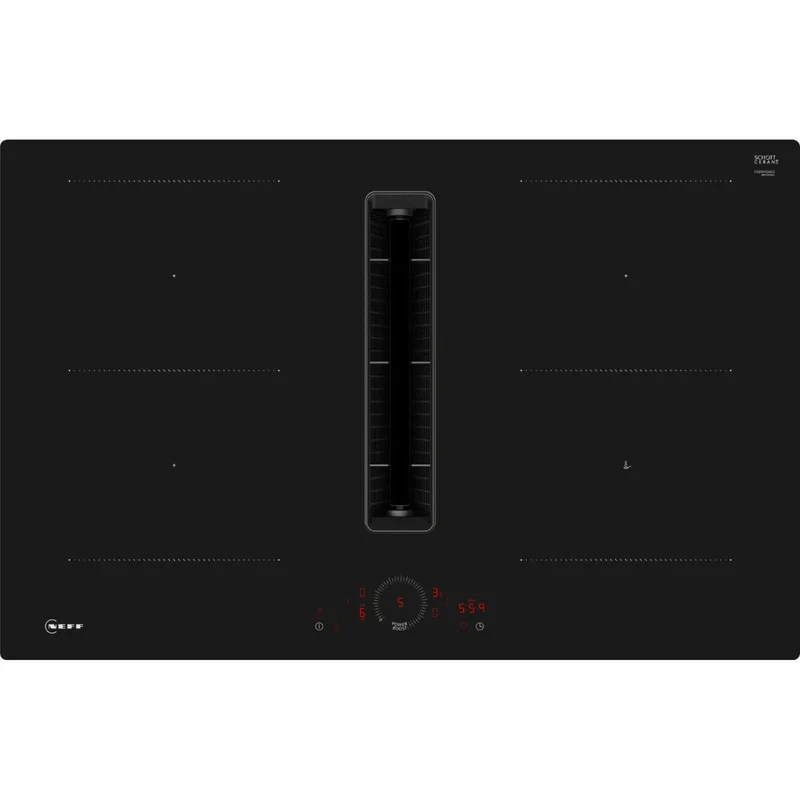 NEFF V58NHQ4LO N70 80cm 4 Burner Hob with Integrated Ventilation - Black