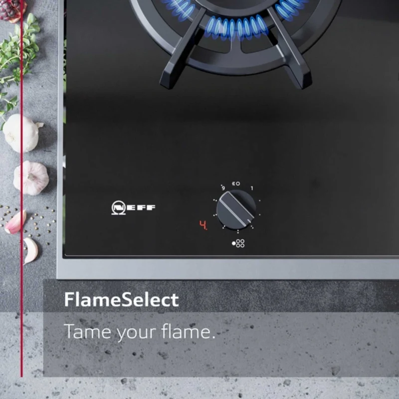 NEFF T27CIS8N0 N70 75cm 5 Burner Gas Hob - Stainless Steel