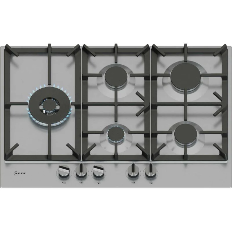 NEFF T27CIS8N0 N70 75cm 5 Burner Gas Hob - Stainless Steel