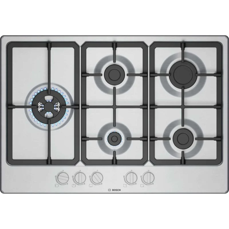 Bosch Series 4 PGM7B5K90 750mm Built-in Hob - Stainless Steel