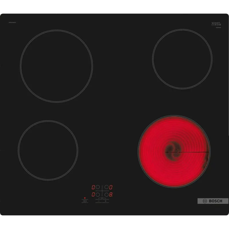 Bosch PKE61RAA8B Series 2 60cm 4 Burner Ceramic Electric Hob